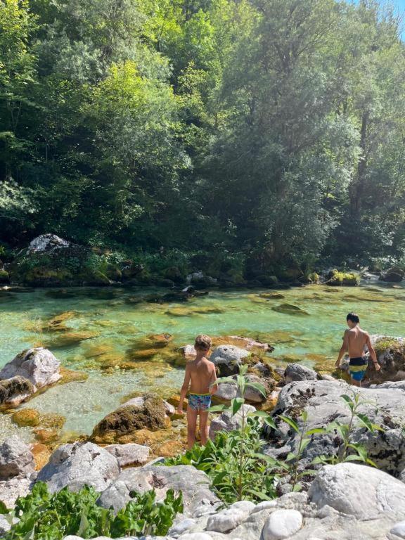 Hotel Apartmaji In Sobe Cuder Soča Esterno foto