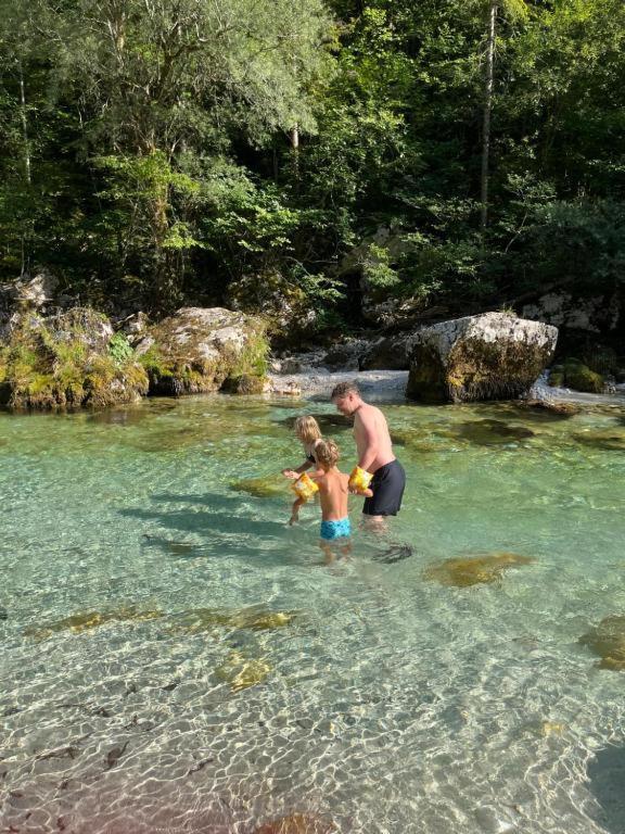 Apartmaji In Sobe Cuder Soča Esterno foto