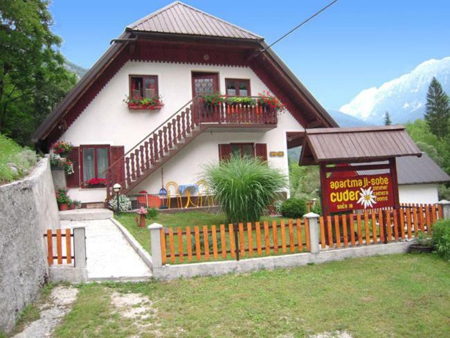 Apartmaji In Sobe Cuder Soča Esterno foto